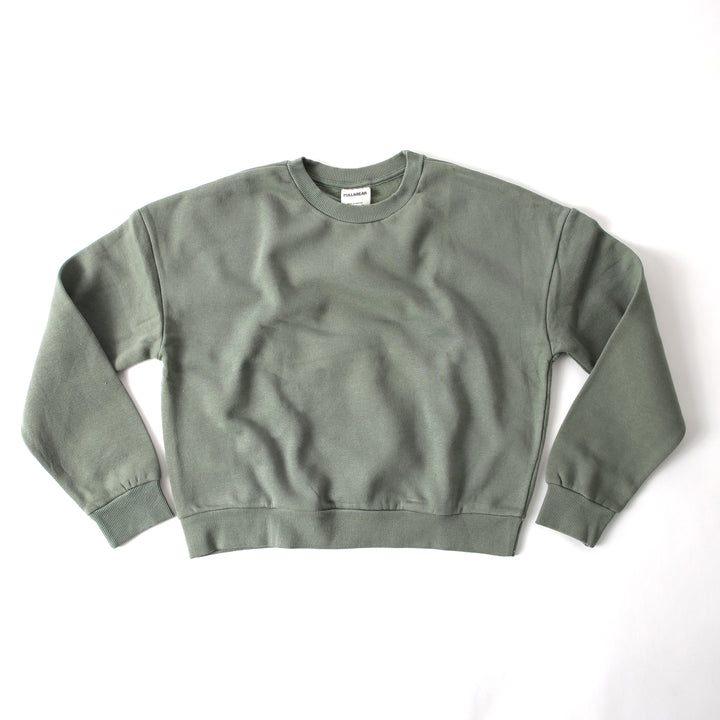 Alo - Spanish Green Women Cropped Sweatshirt