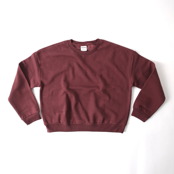 Alo - Maroon Women Cropped Sweatshirt