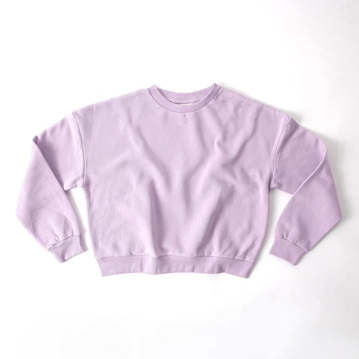 Alo - Light Purple Women Cropped Sweatshirt