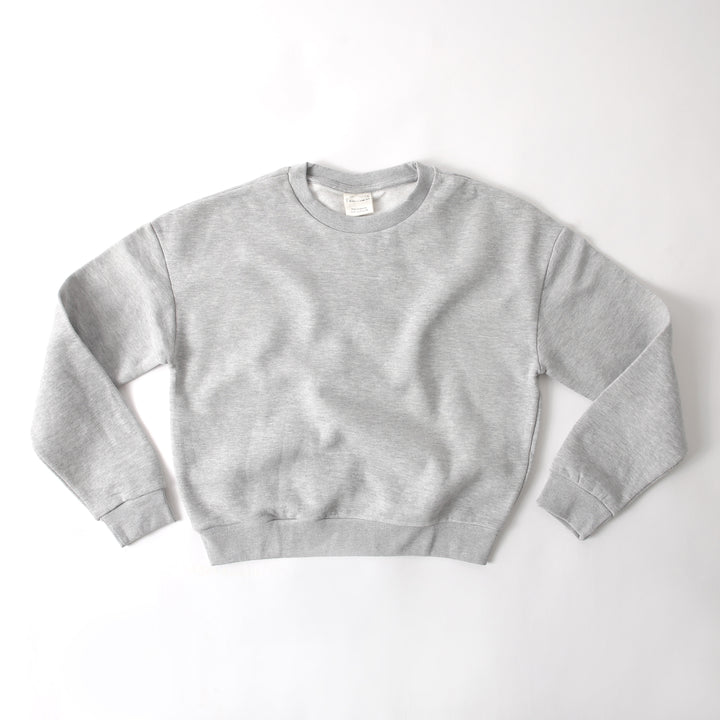 Alo - Grey Women Cropped Sweatshirt