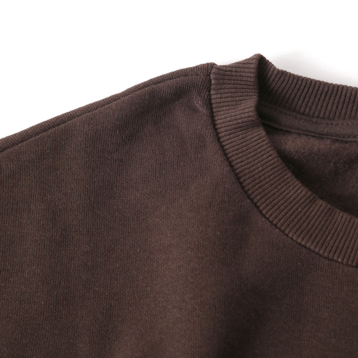 Alo - Dark Brown Women Cropped Sweatshirt