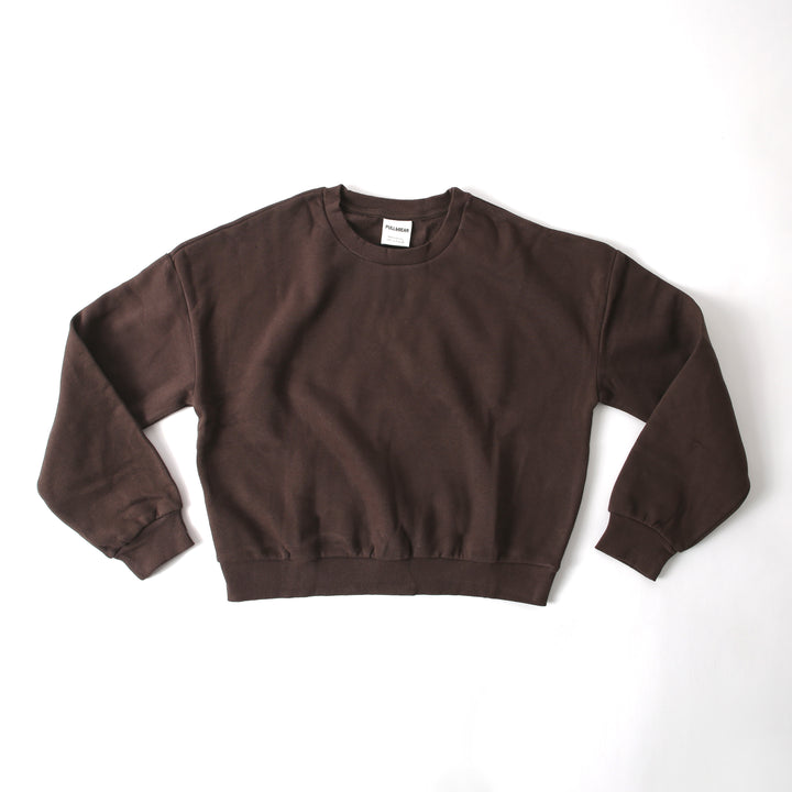 Alo - Dark Brown Women Cropped Sweatshirt