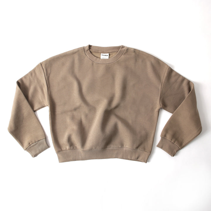 Alo - Mushroom Women Cropped Sweatshirt